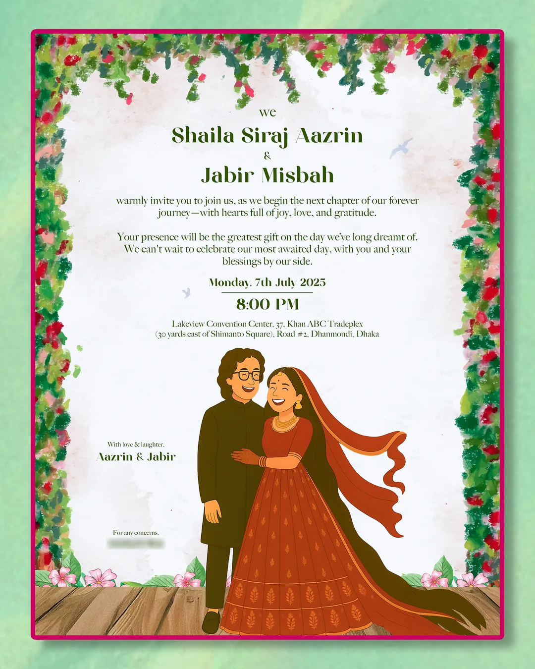 Wedding 4:5 poster for social media