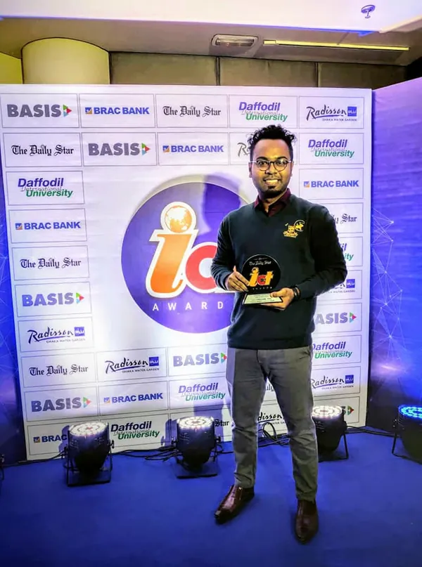 At an ICT award ceremony