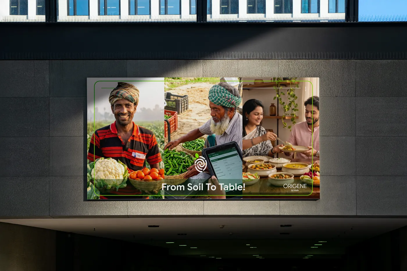 Origene From Soil To Table billboard