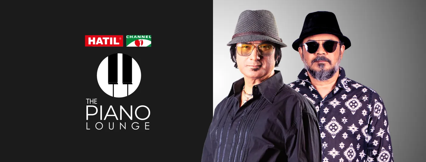 Facebook cover: a guest and the show’s host beside the show logo