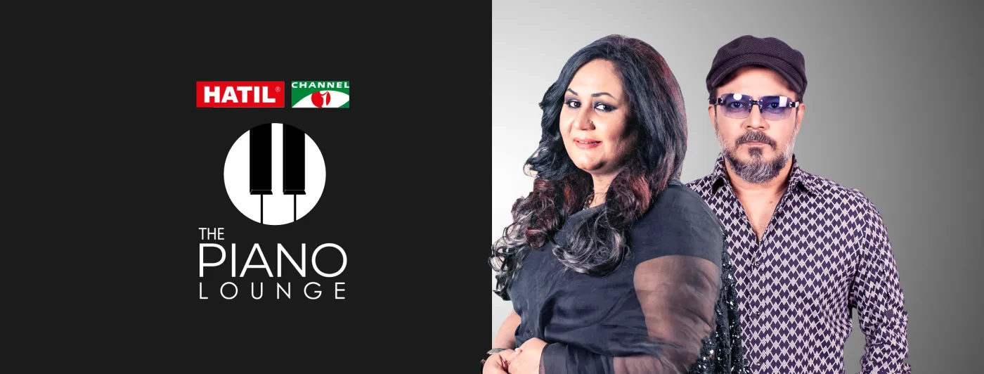 Facebook cover: a guest and the show’s host beside the show logo