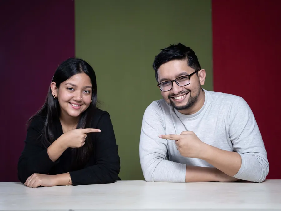 Sakib and Mehzabeen at the photoshoot: it’s him