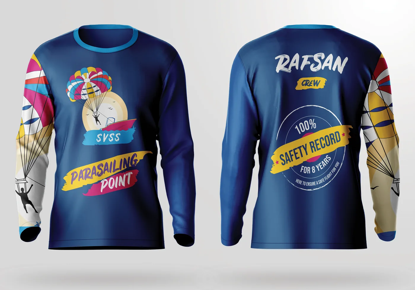 SVSS crew jersey, Final · Full sleeve, front and back