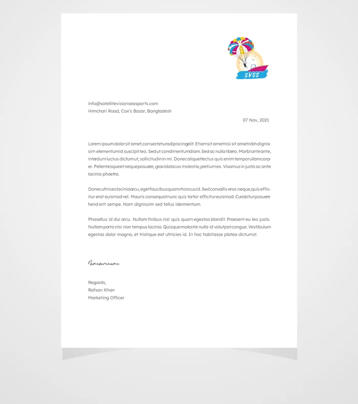 SVSS letterhead
