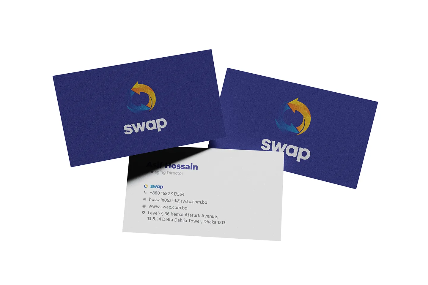 Swap business cards