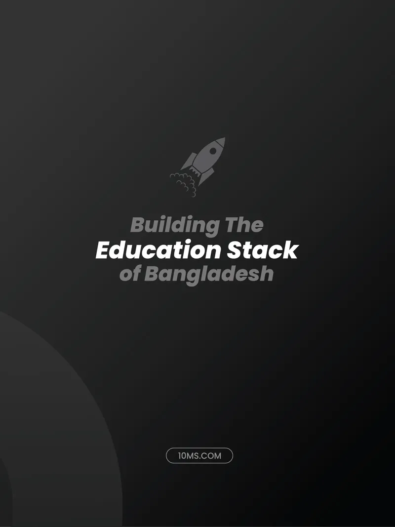 Black diary cover: Building the Education Stack of Bangladesh