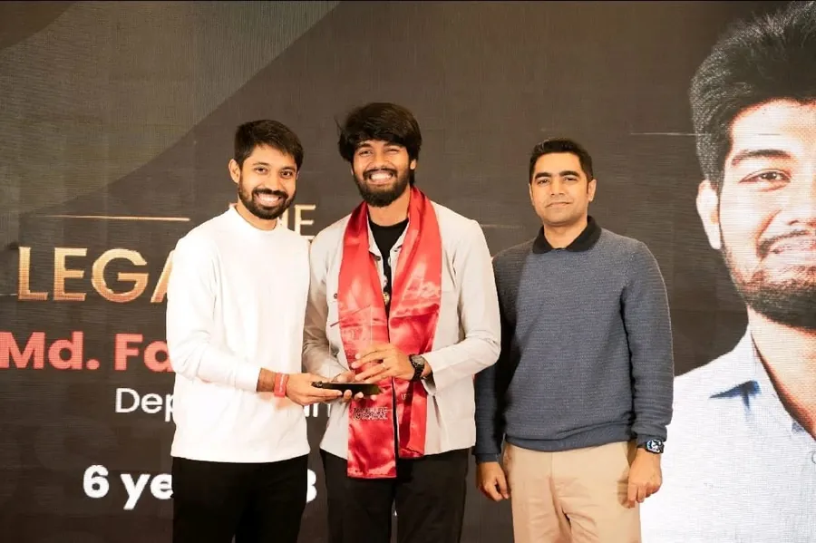 Md. Faiyaz Hossain receives his 6-year Legacy Club crest