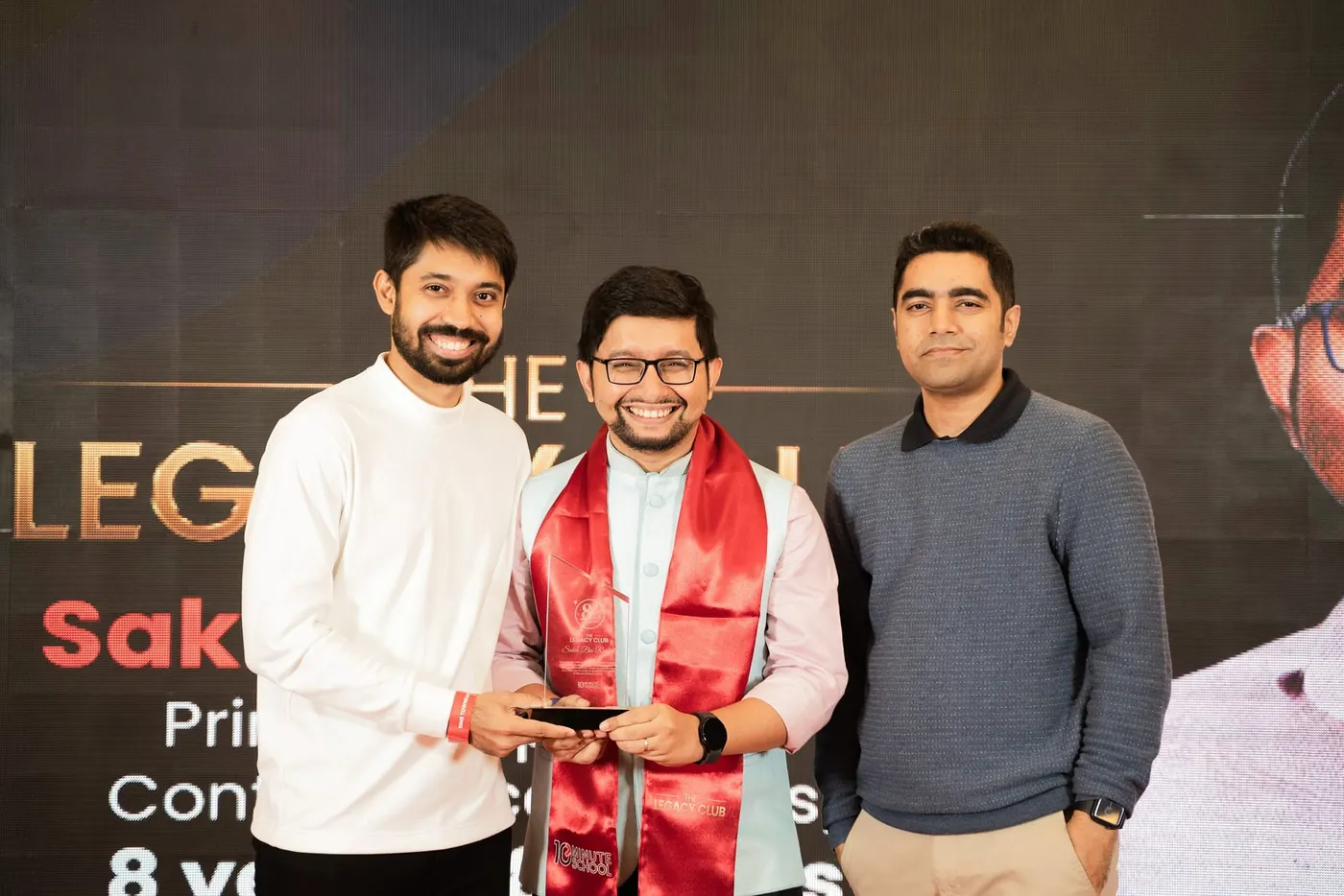 Sakib Bin Rashid receives his 8-year Legacy Club crest