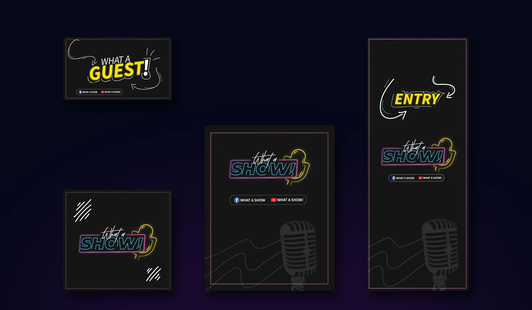The photobooth frame, backdrop and entry banner, each with the sign